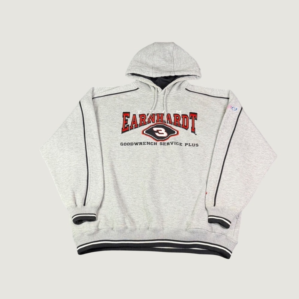 Chase Authentics Dale Earnhardt Team 3 Goodwrench Racing Hoodie Mens XL Gray